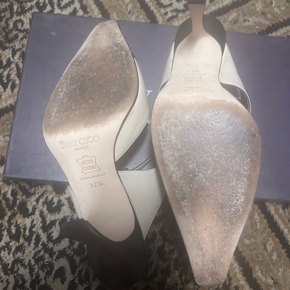 Jimmy Choos- two toned with black and light tan- - Picture 3 of 7